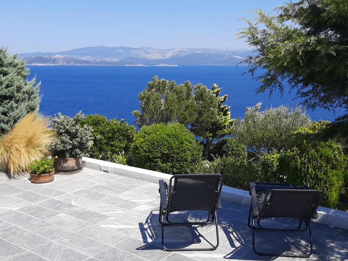 180Ο Impressive Sea View Villa Schinias Exterior foto