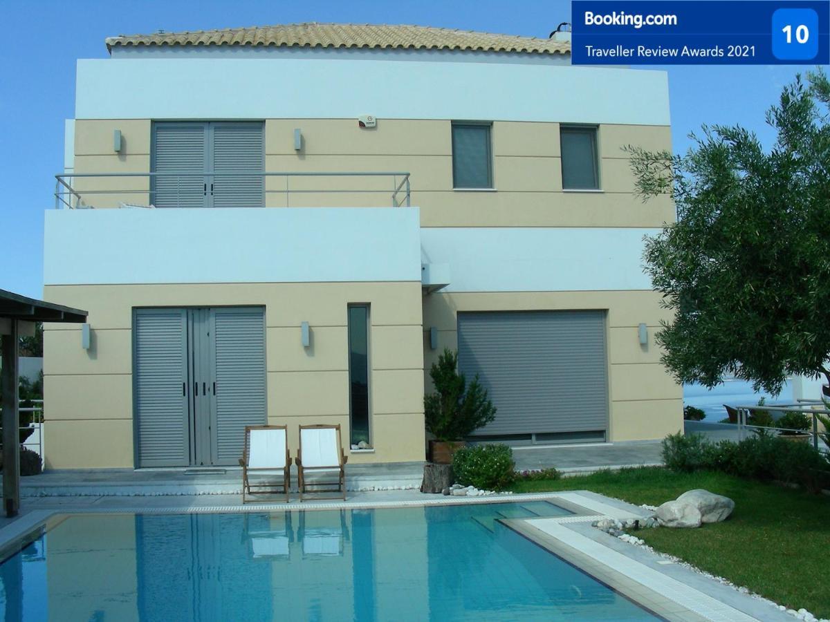 180Ο Impressive Sea View Villa Schinias Exterior foto